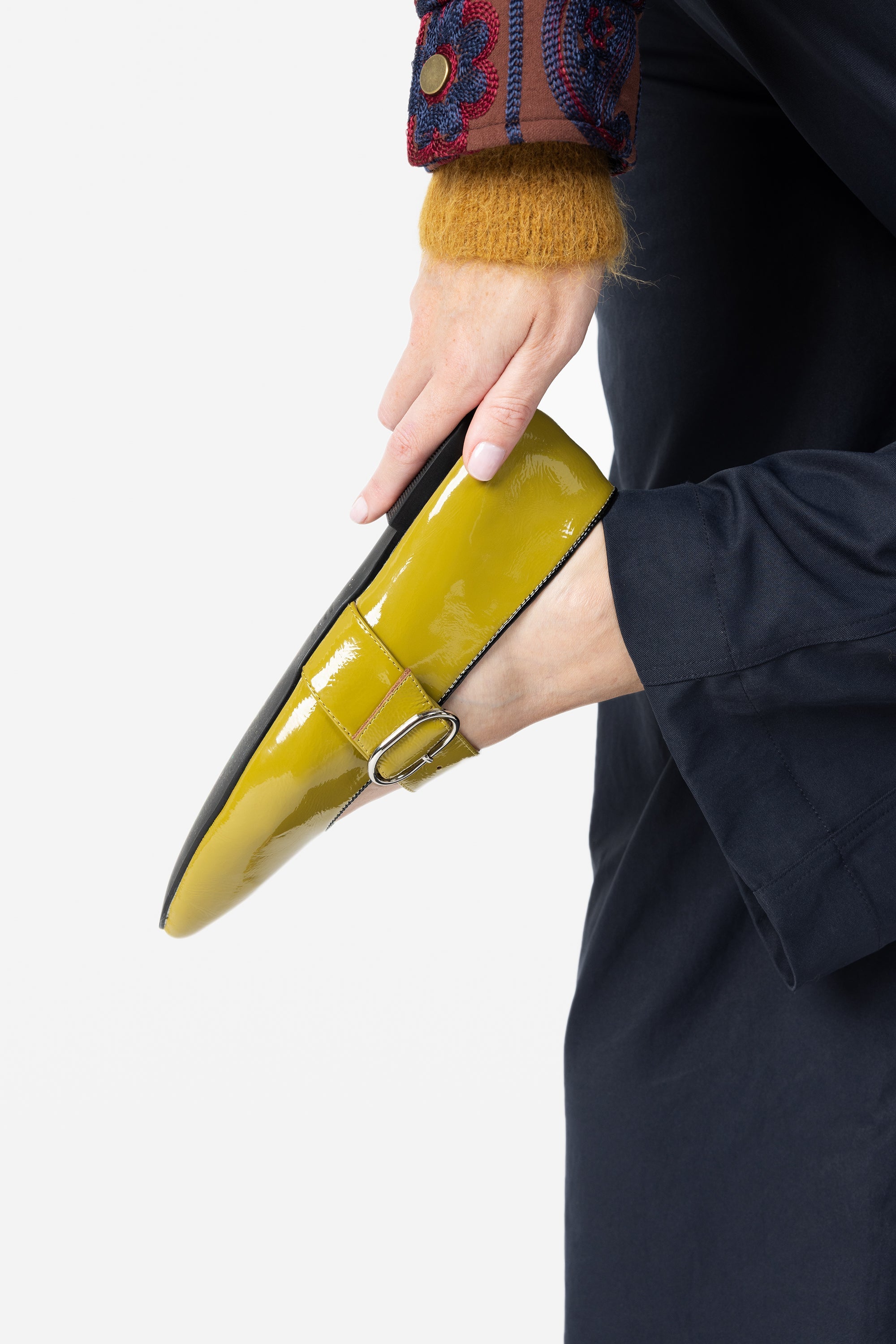 INTENTIONALLY __________. Vartan Buckle Flat Mary Jane