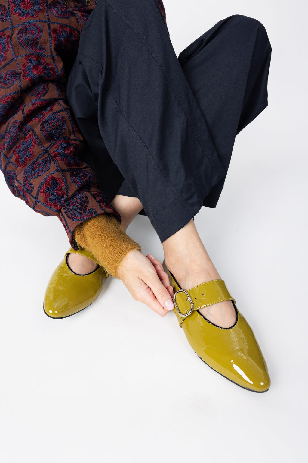 INTENTIONALLY __________. Vartan Buckle Flat Mary Jane