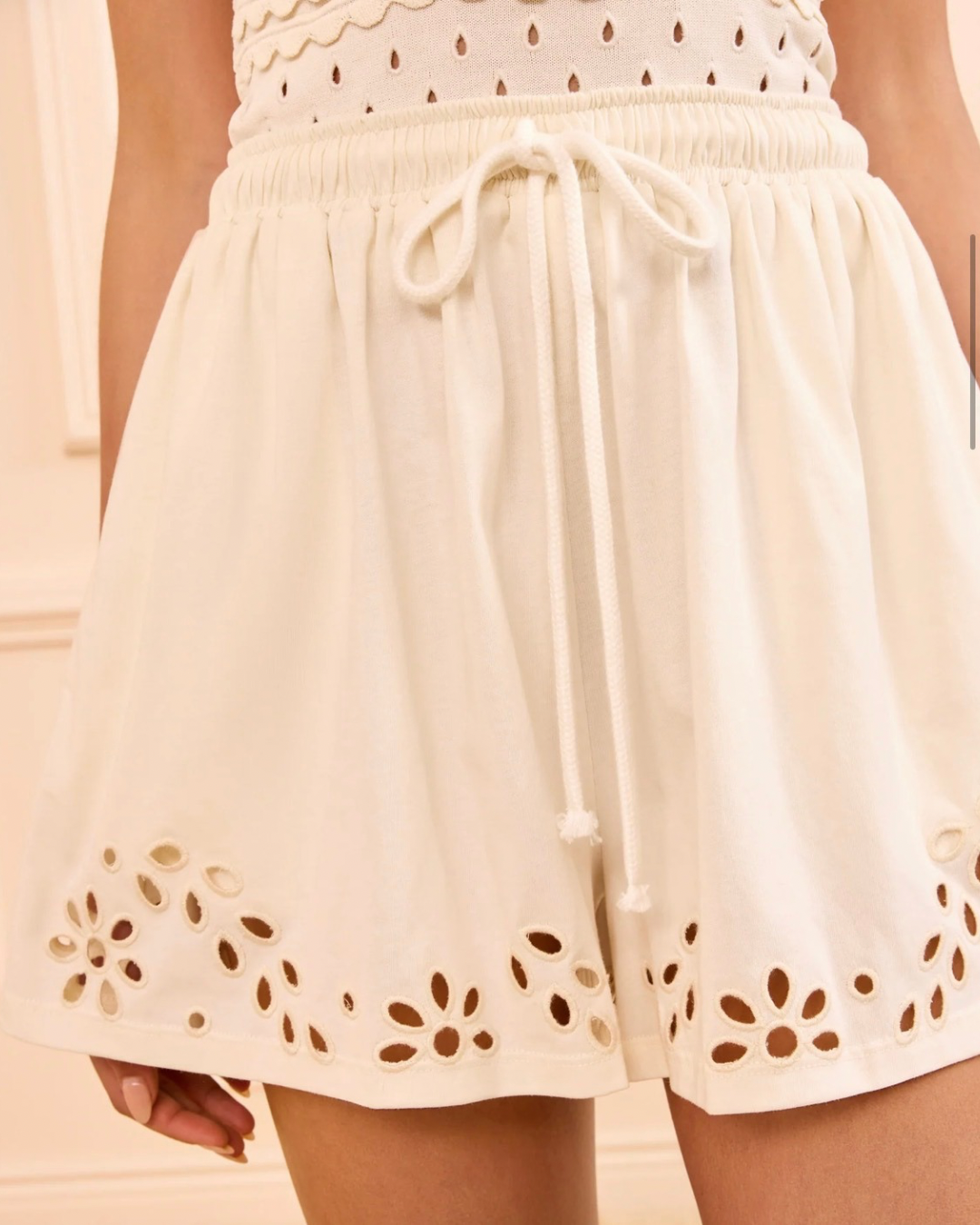 Ulla Johnson Vedi Cotton Shorts - Cowrie