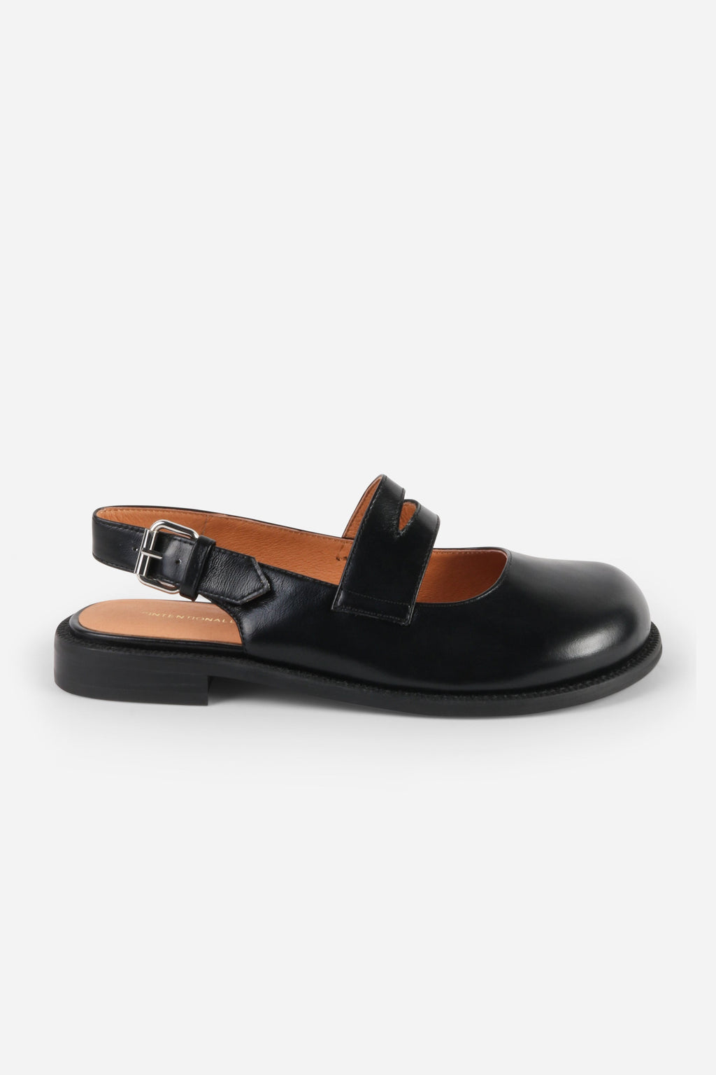 INTENTIONALLY __________. Vented Chunky Slingback Maryjane Shoes
