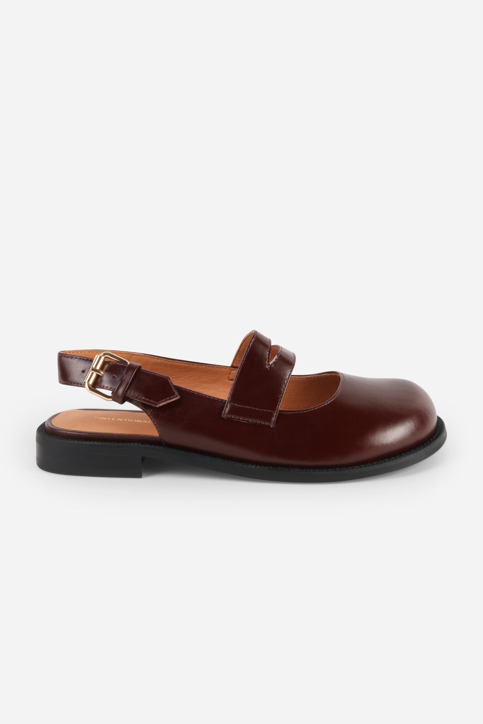 INTENTIONALLY __________. Vented Chunky Slingback Maryjane Shoes