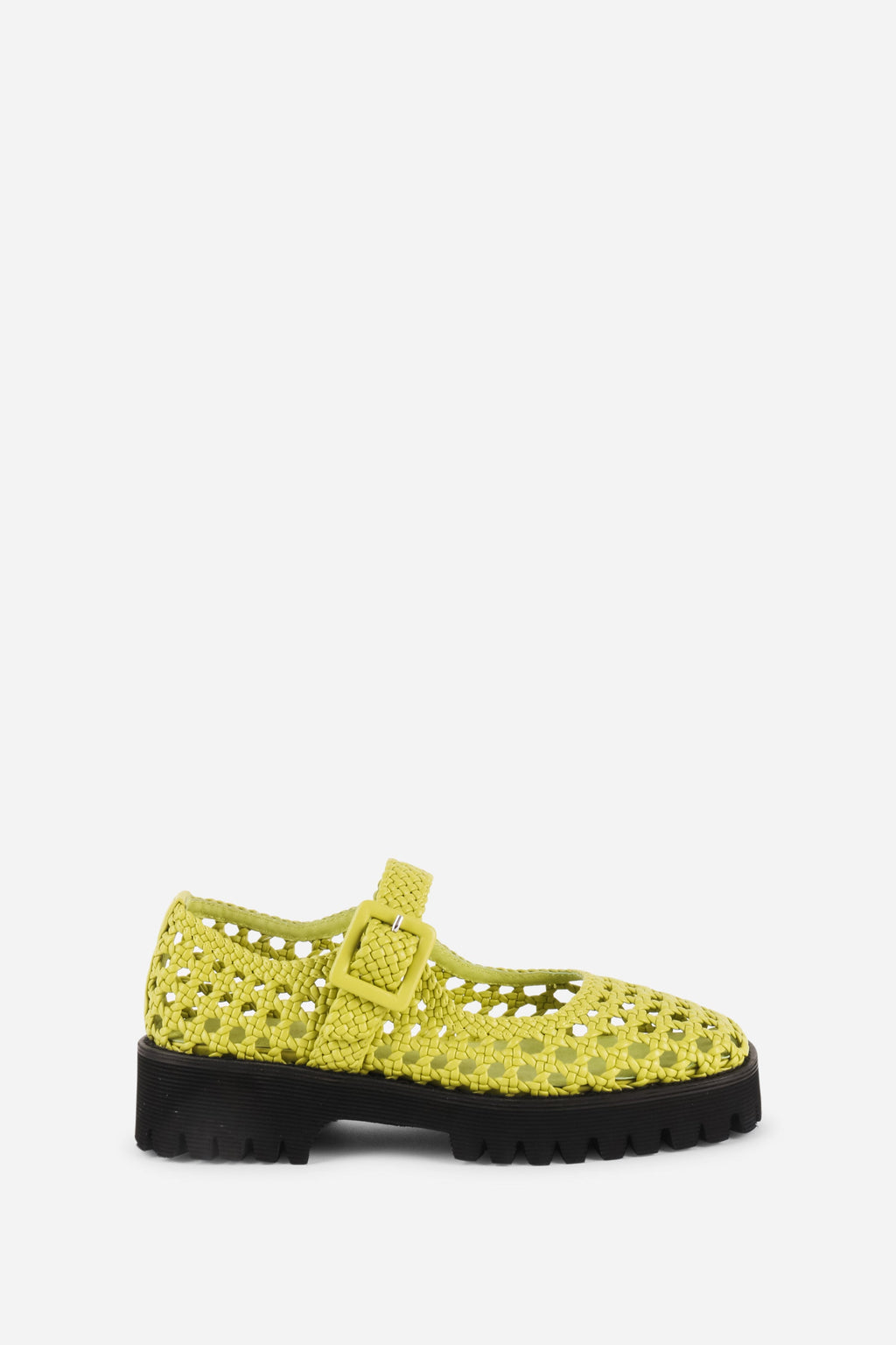 "INTENTIONALLY __________." Veronique Woven Mary Jane Flat