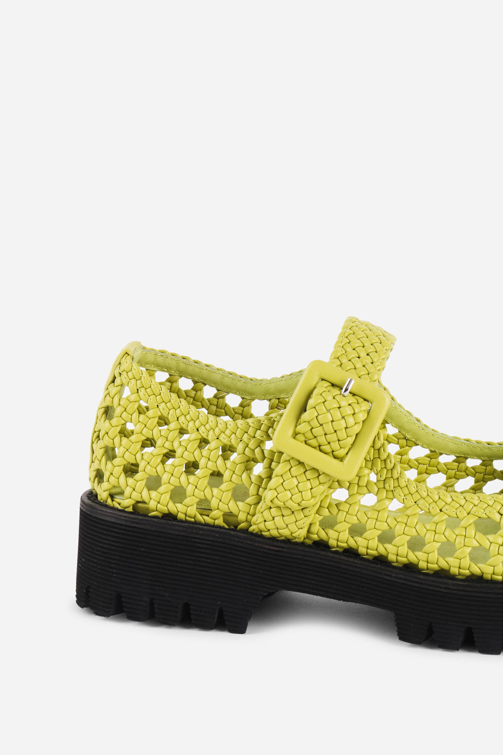 "INTENTIONALLY __________." Veronique Woven Mary Jane Flat