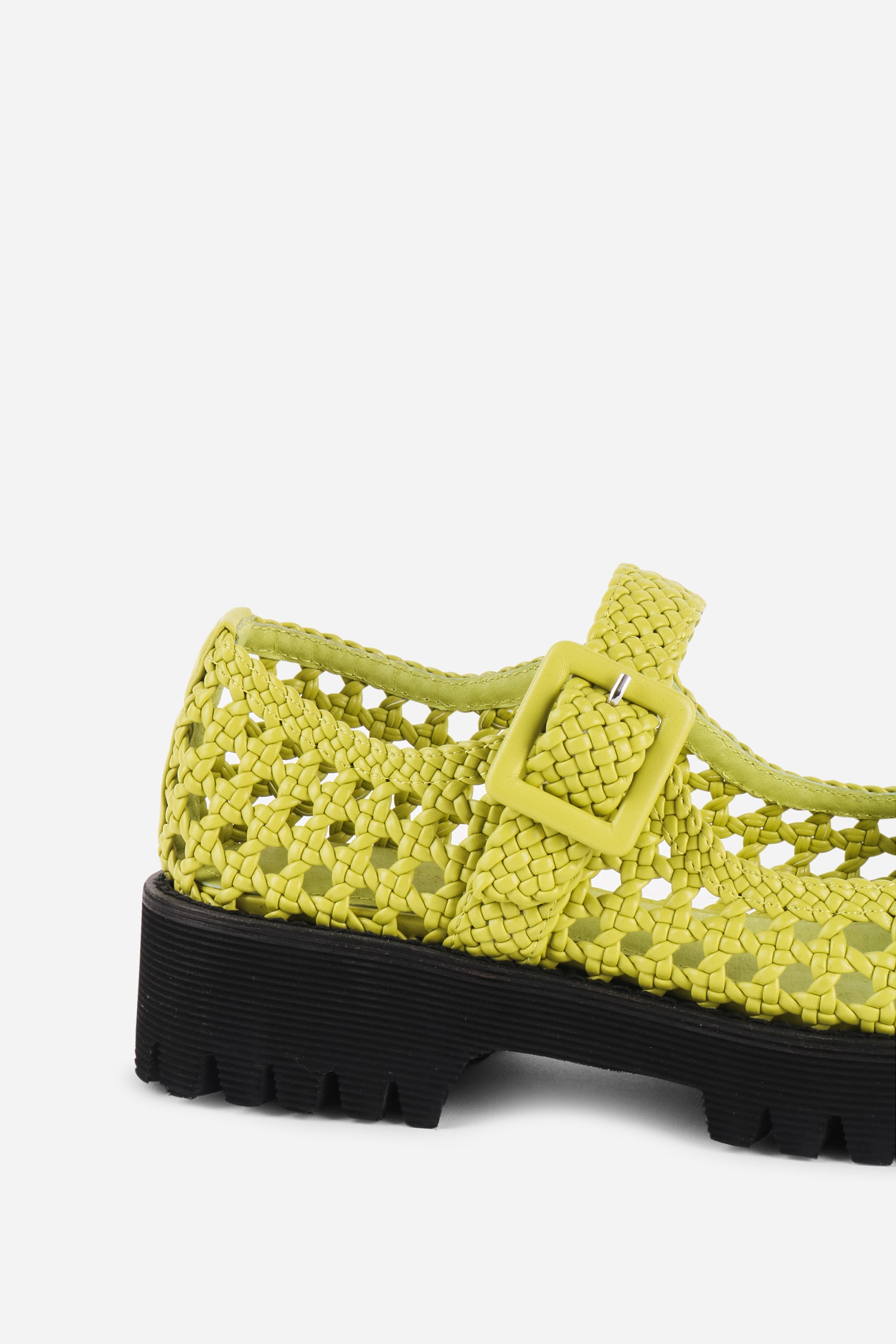 "INTENTIONALLY __________." Veronique Woven Mary Jane Flat