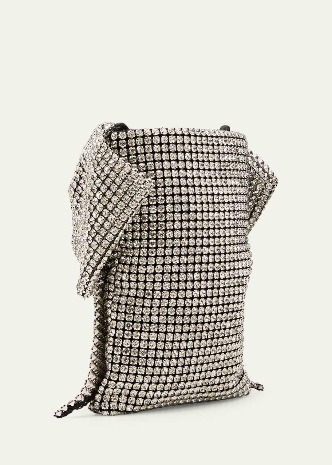 Loeffler Randall Violet Bow Crossbody - Silver
