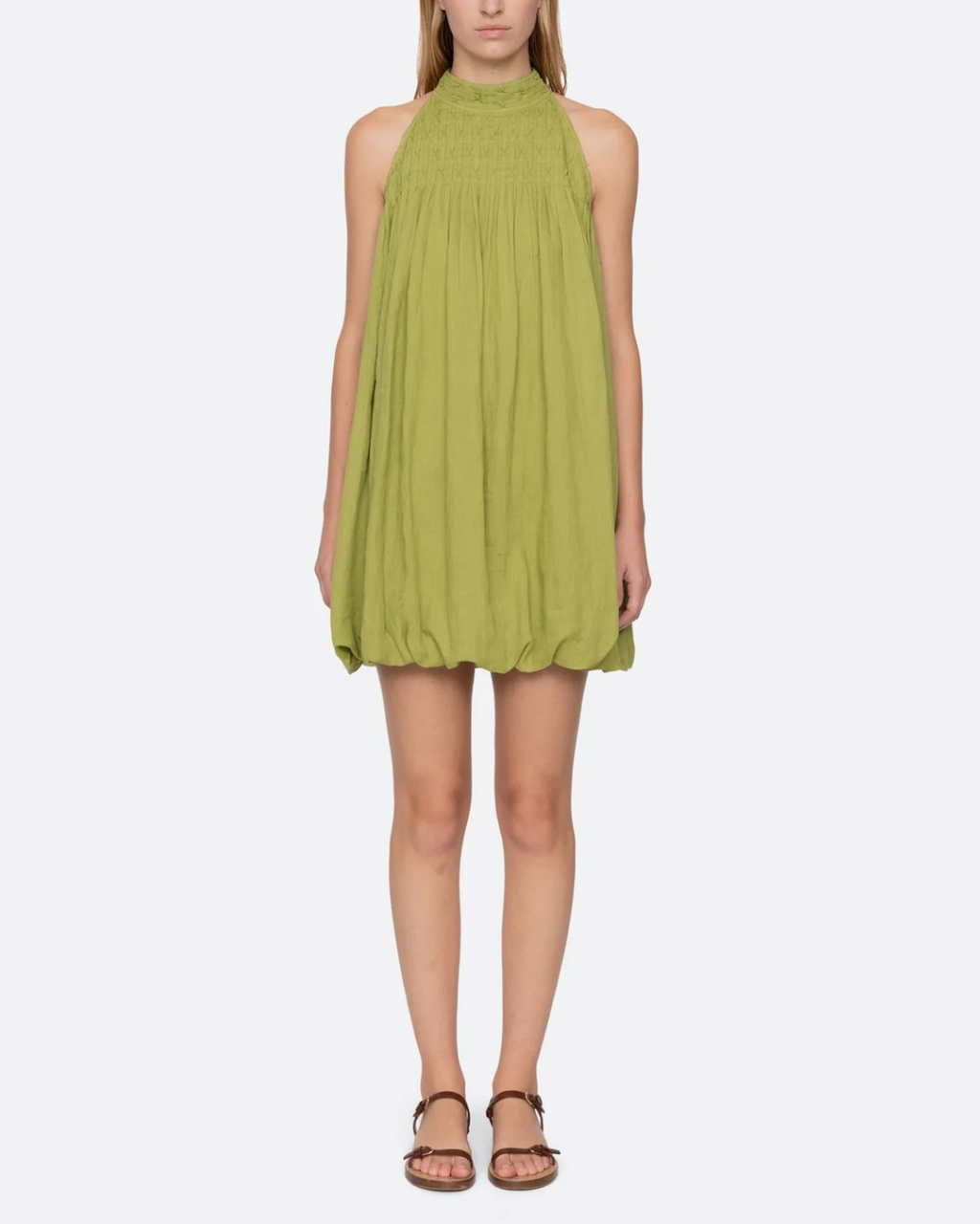Sea NY Violet Halter Mini Dress - Green