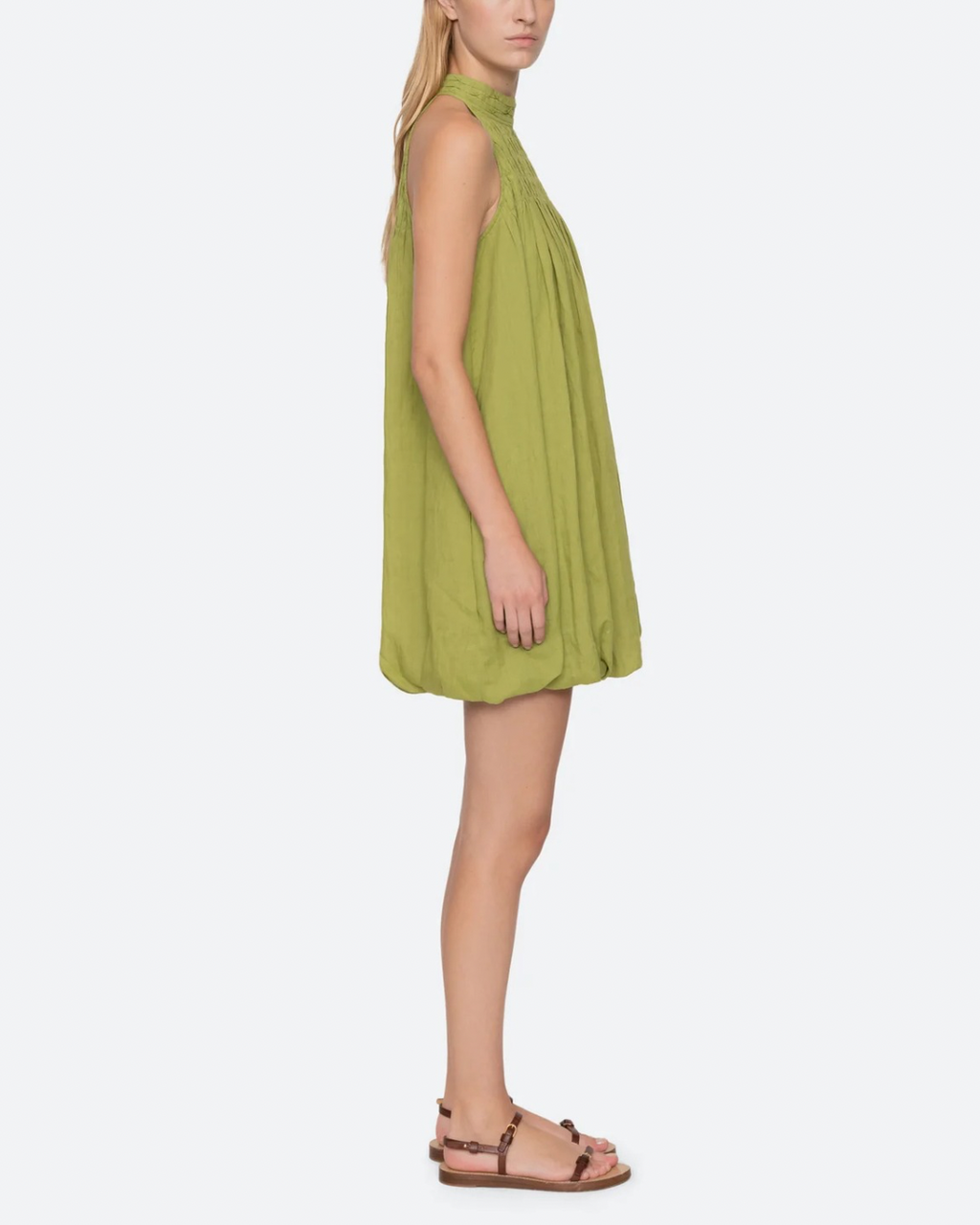Sea NY Violet Halter Mini Dress - Green