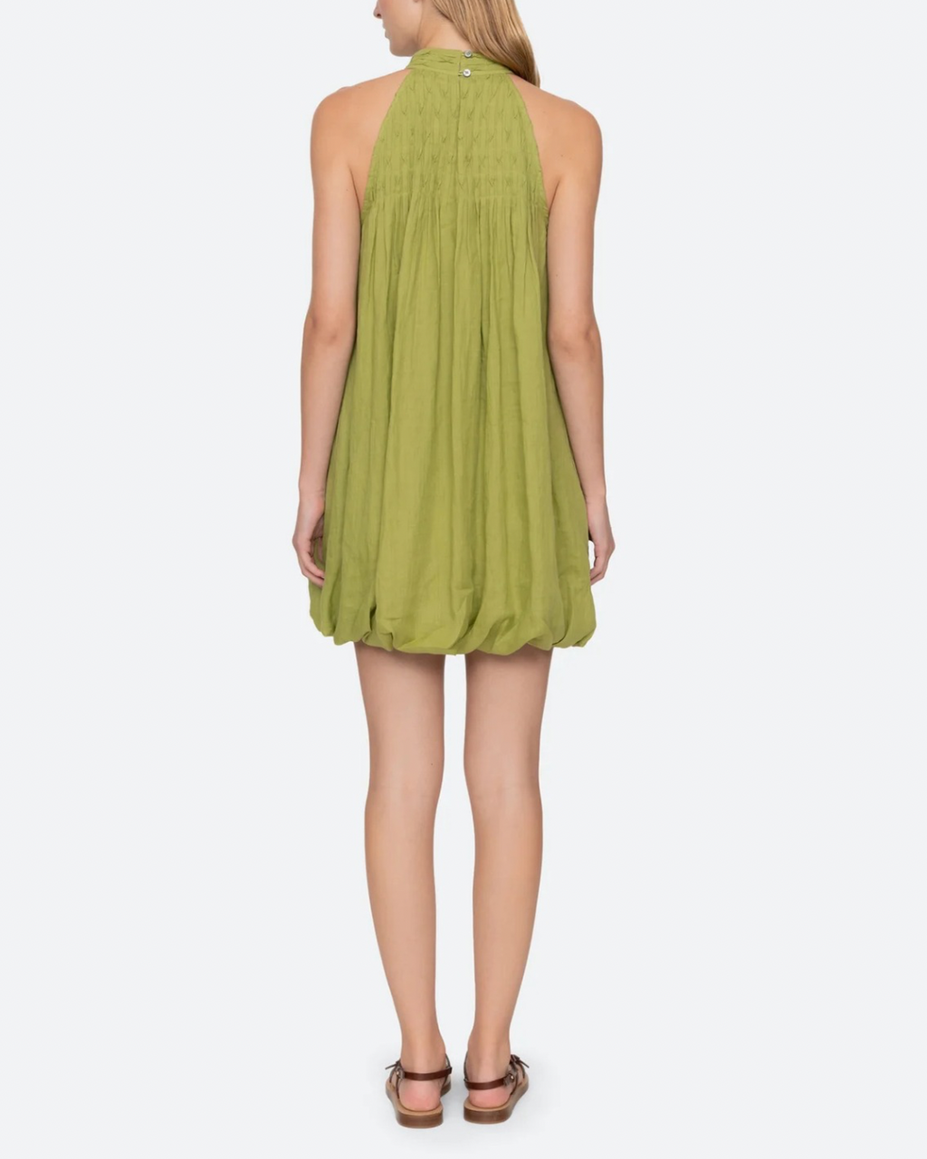 Sea NY Violet Halter Mini Dress - Green