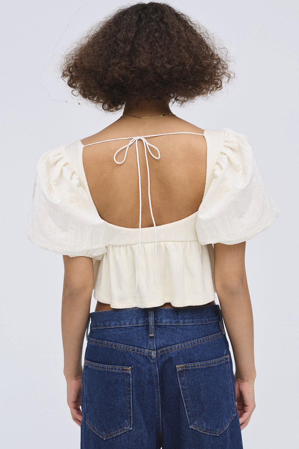For Love & Lemons Valencia Top - Cream