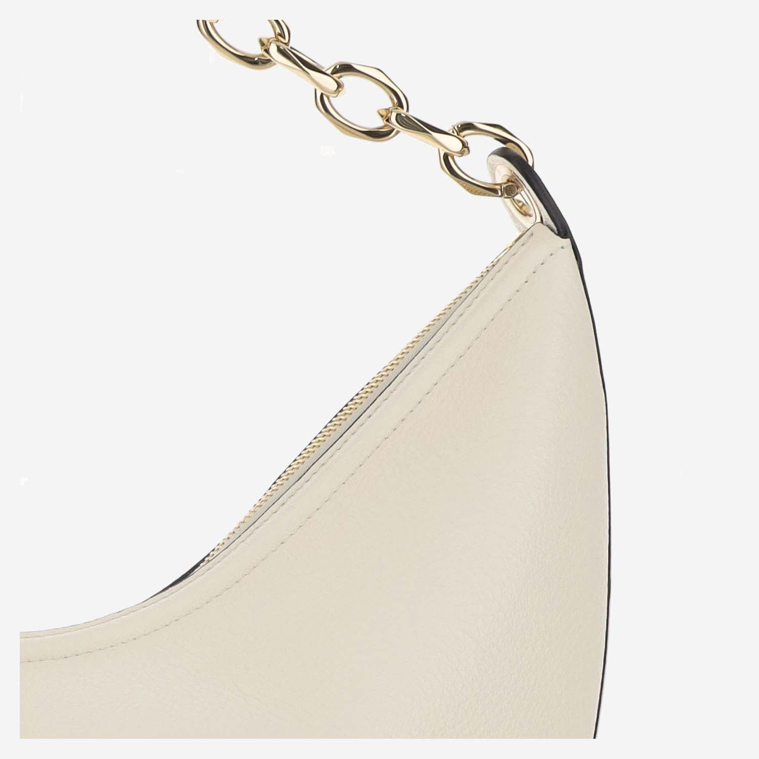 Valentino Garavani Vlogo Moon Medium Hobo Shoulder Bag - Ivory