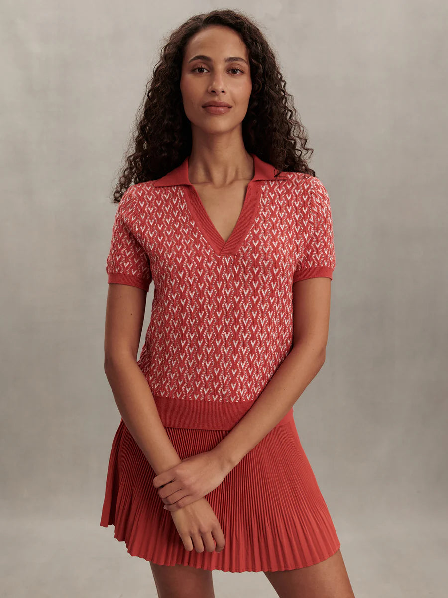 Varley Ezrella Knit Top - Baked Apple