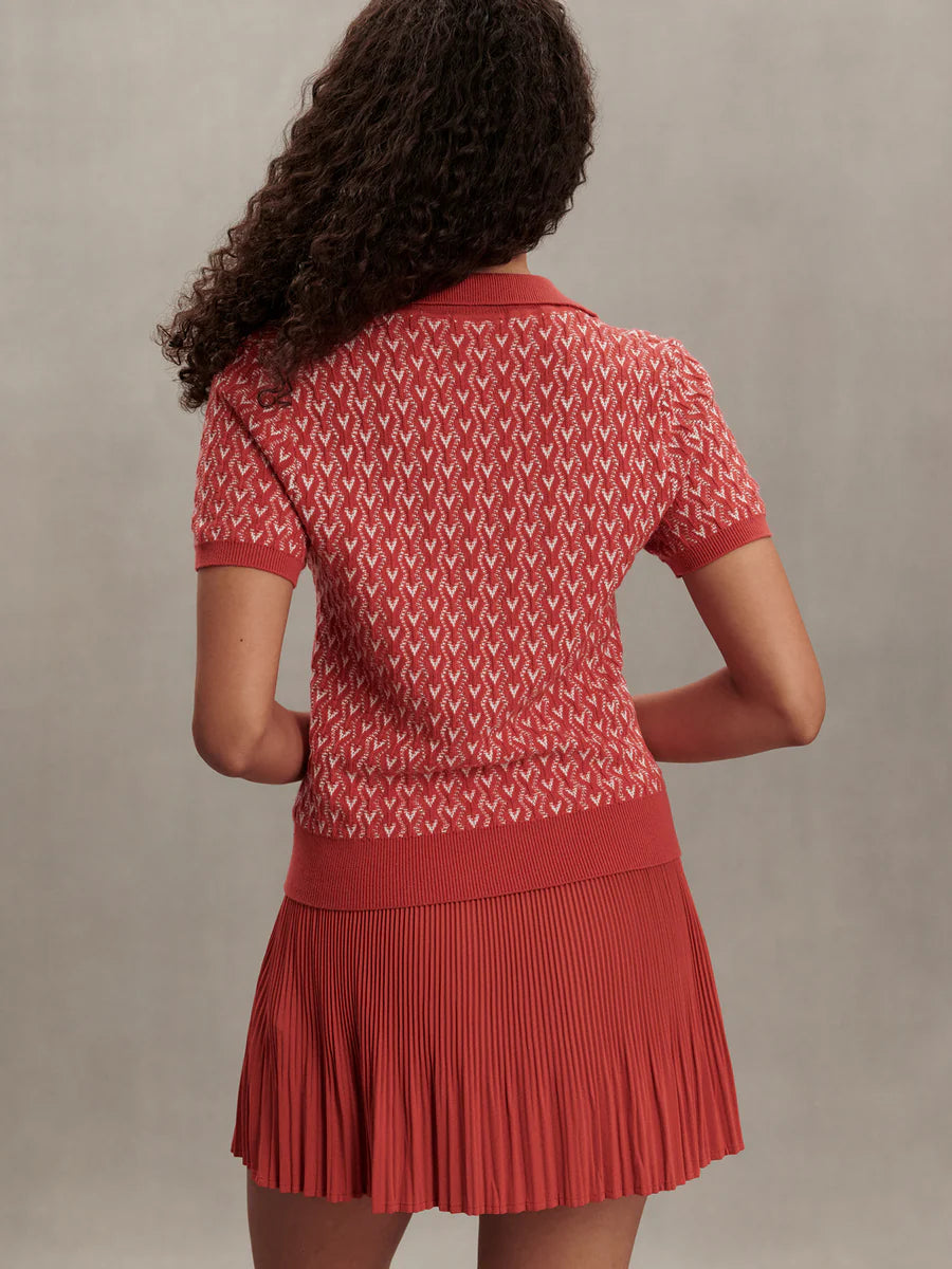 Varley Ezrella Knit Top - Baked Apple