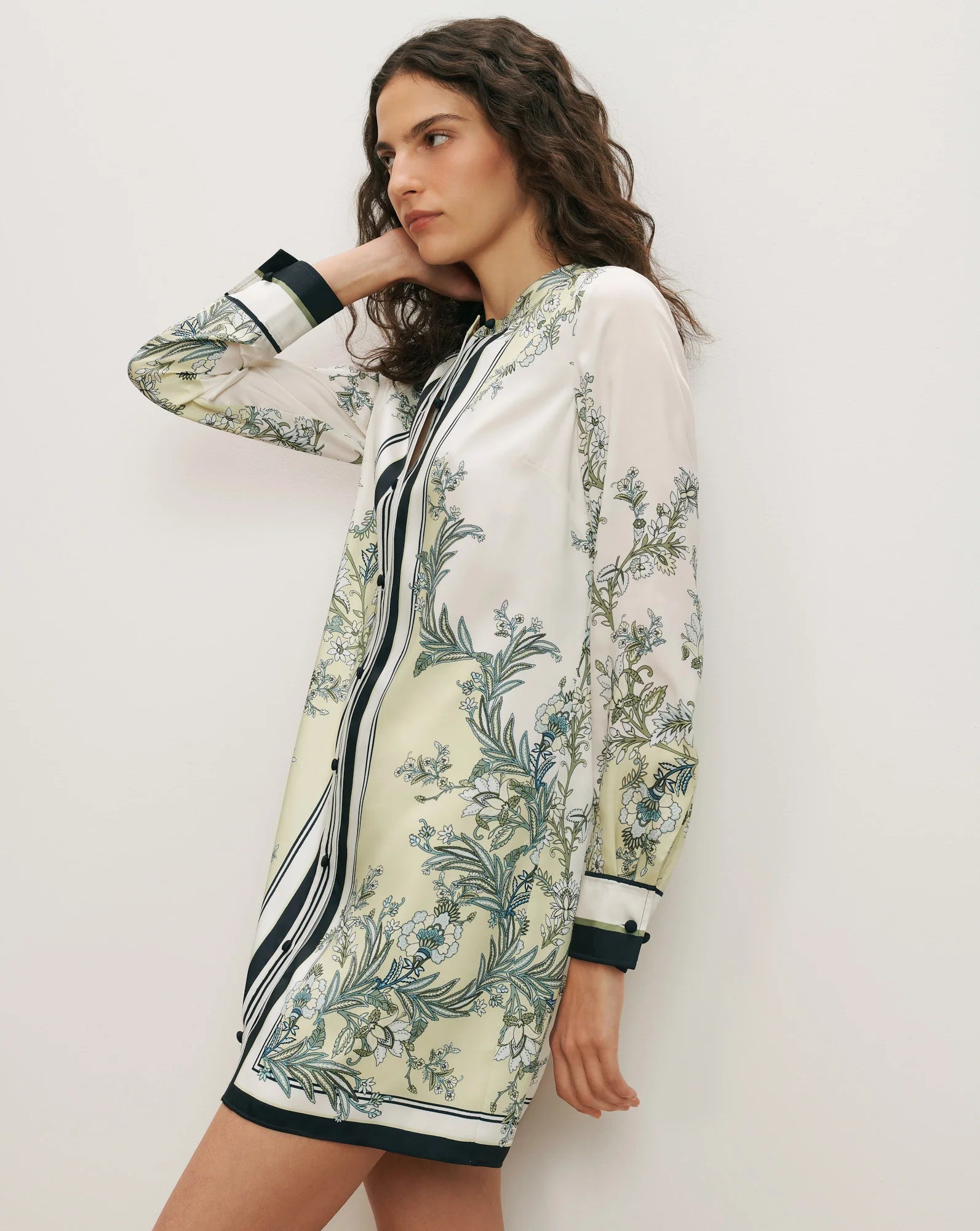 Veronica Beard Carstowe Scarf-Print Mini Dress
