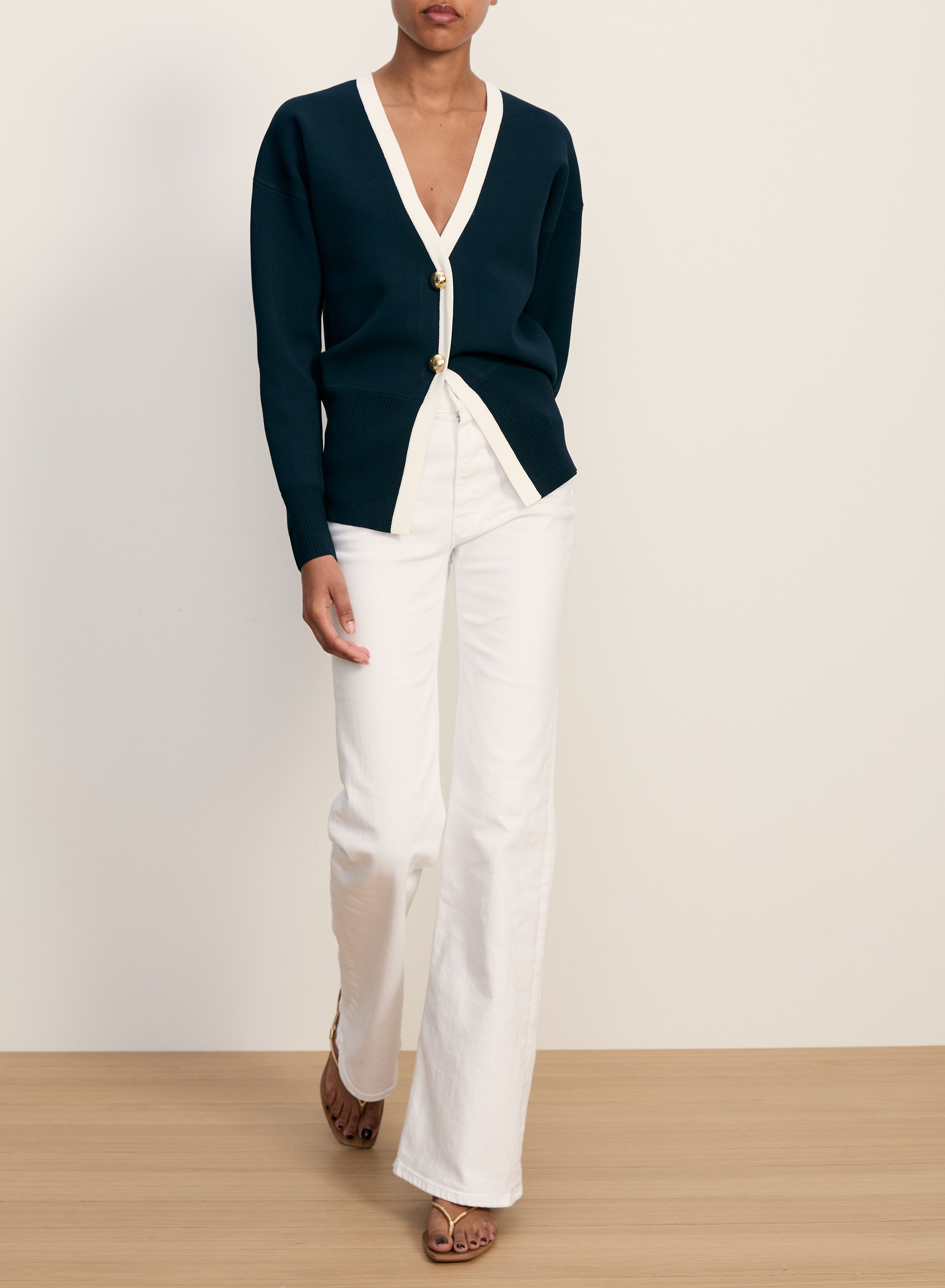 Veronica Beard Cillian Cardigan - Navy