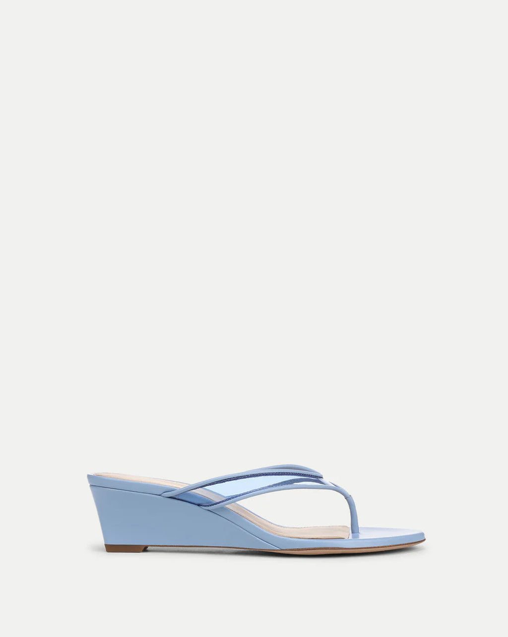 Veronica Beard Clea Wedge Sandal - Blue Jay