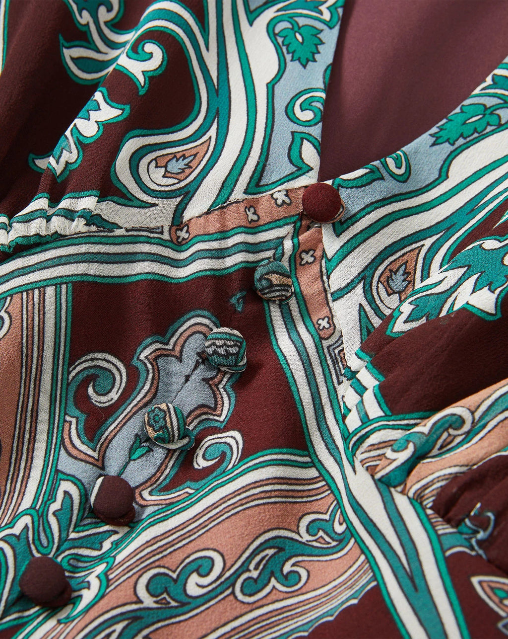 Veronica Beard Daciana Silk Maxi Dress - Raisin Multi