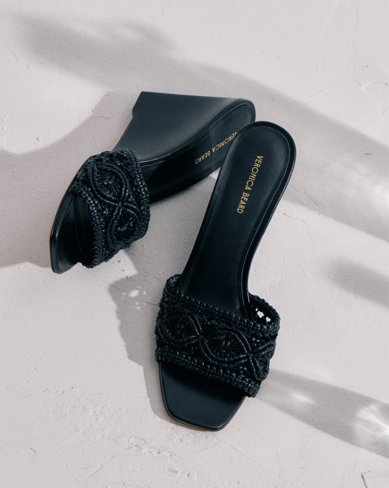 Veronica Beard Ellen Macrame Wedge Sandals