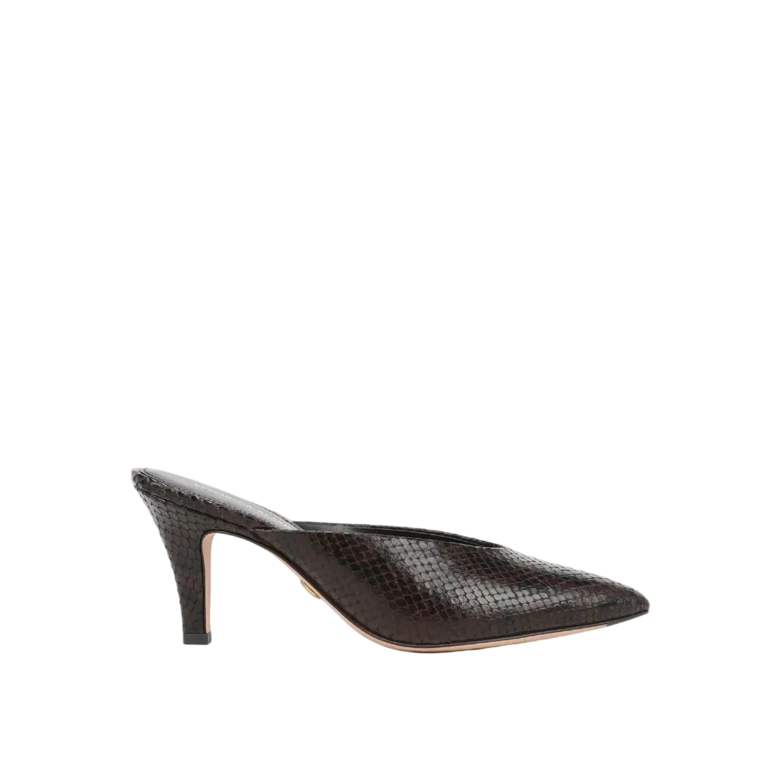 Veronica Beard Rochelle Python Mule - Espresso