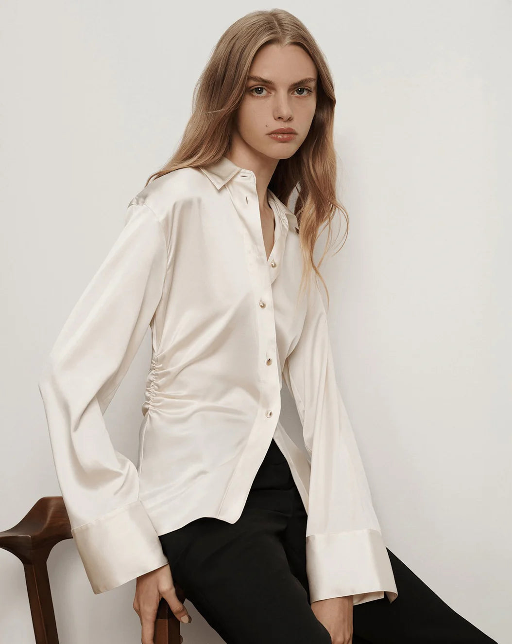 Veronica Beard Shiona Blouse - Dove