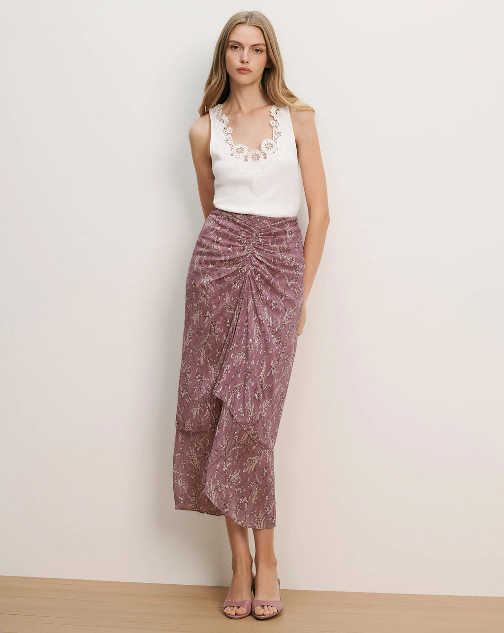 Veronica Beard Sira Skirt - Orchid Haze Multi