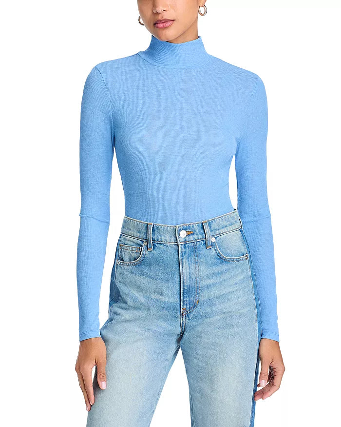 Veronica Beard Wyeth Turtleneck - Blue Jasper