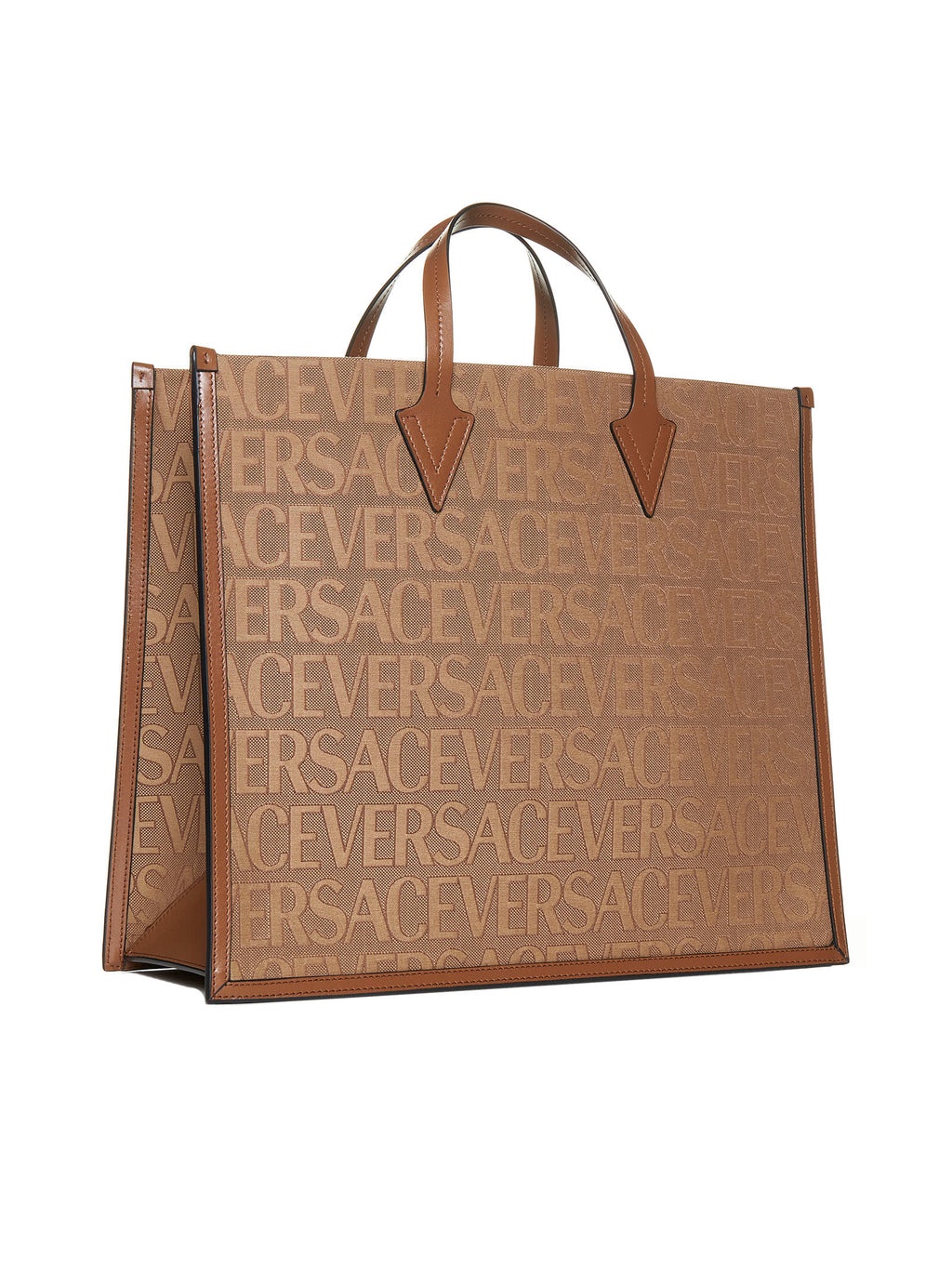 Versace Allover Shopper Bag - Brown