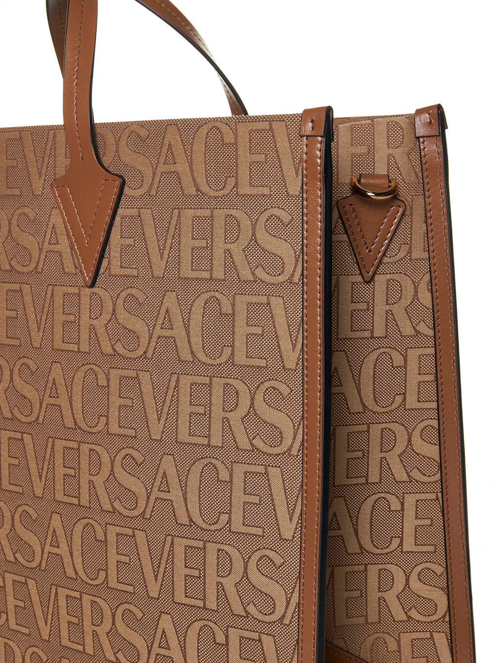 Versace Allover Shopper Bag - Brown