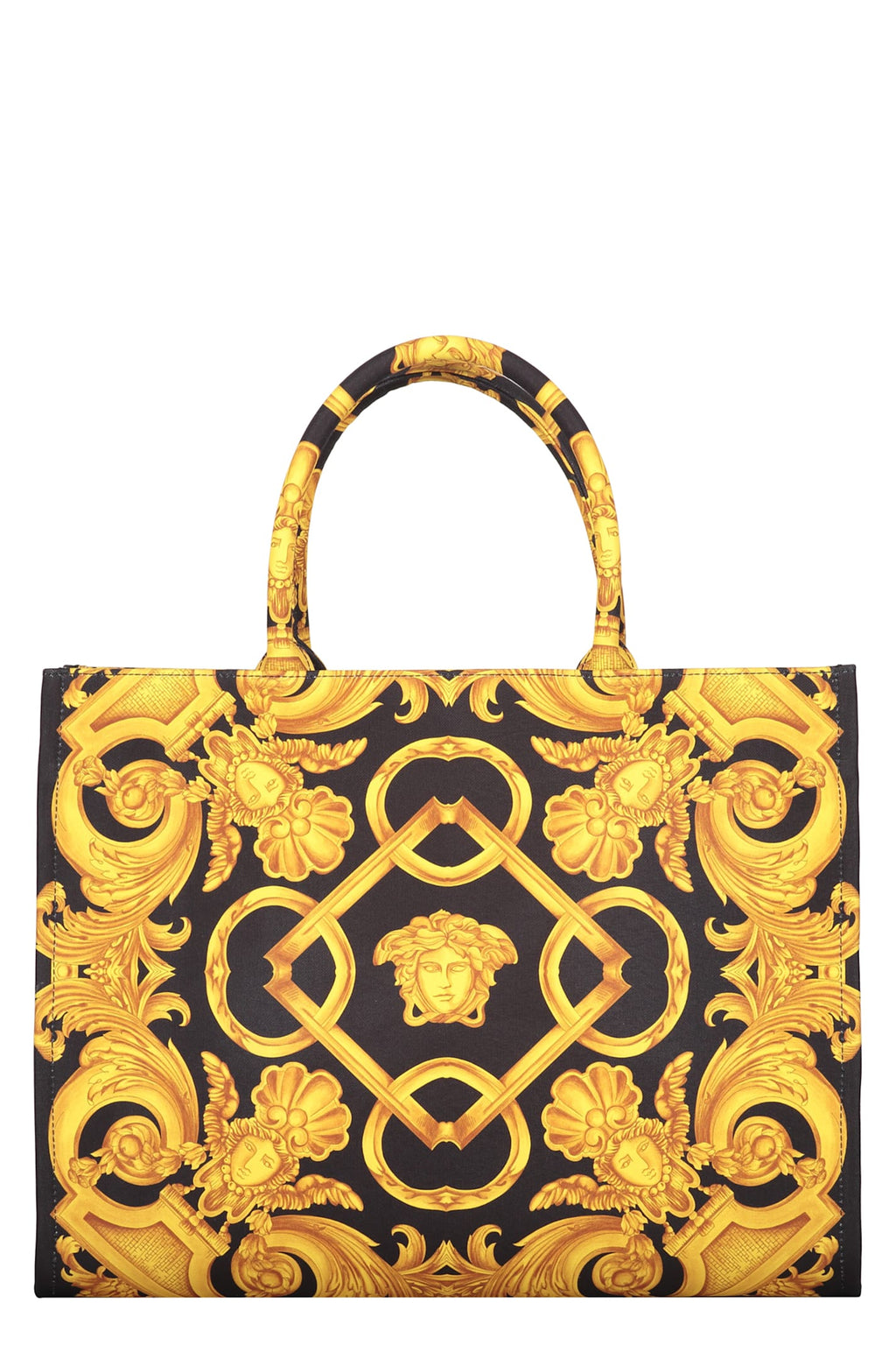 Versace Canvas Tote Bag - Black