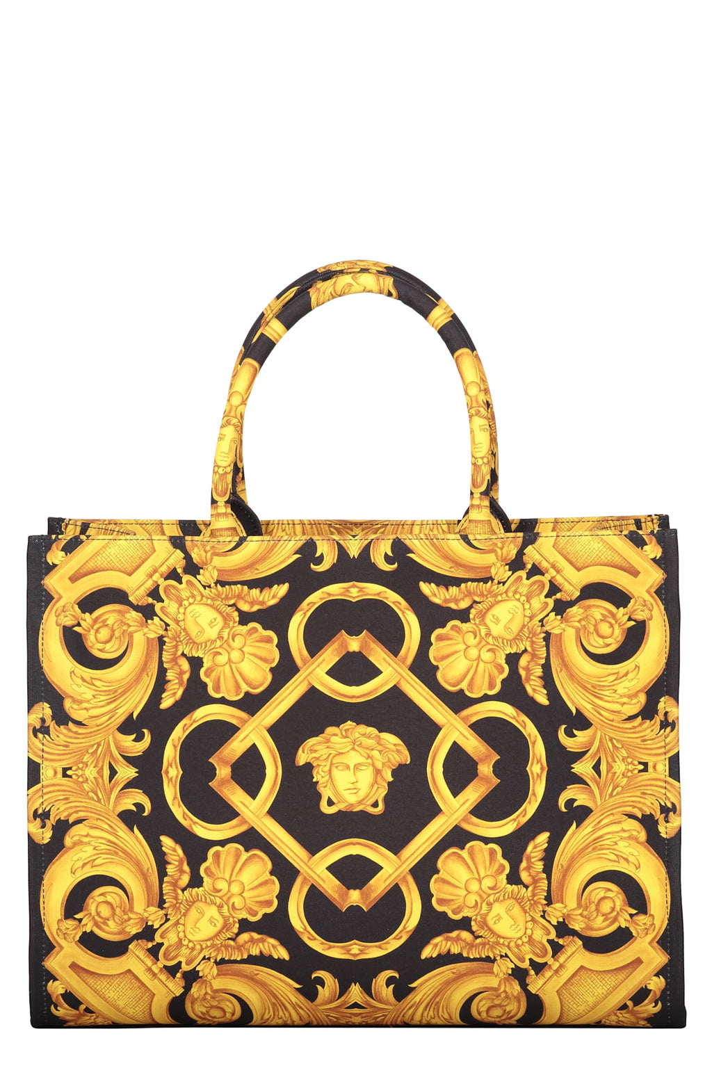 Versace Canvas Tote Bag - Black