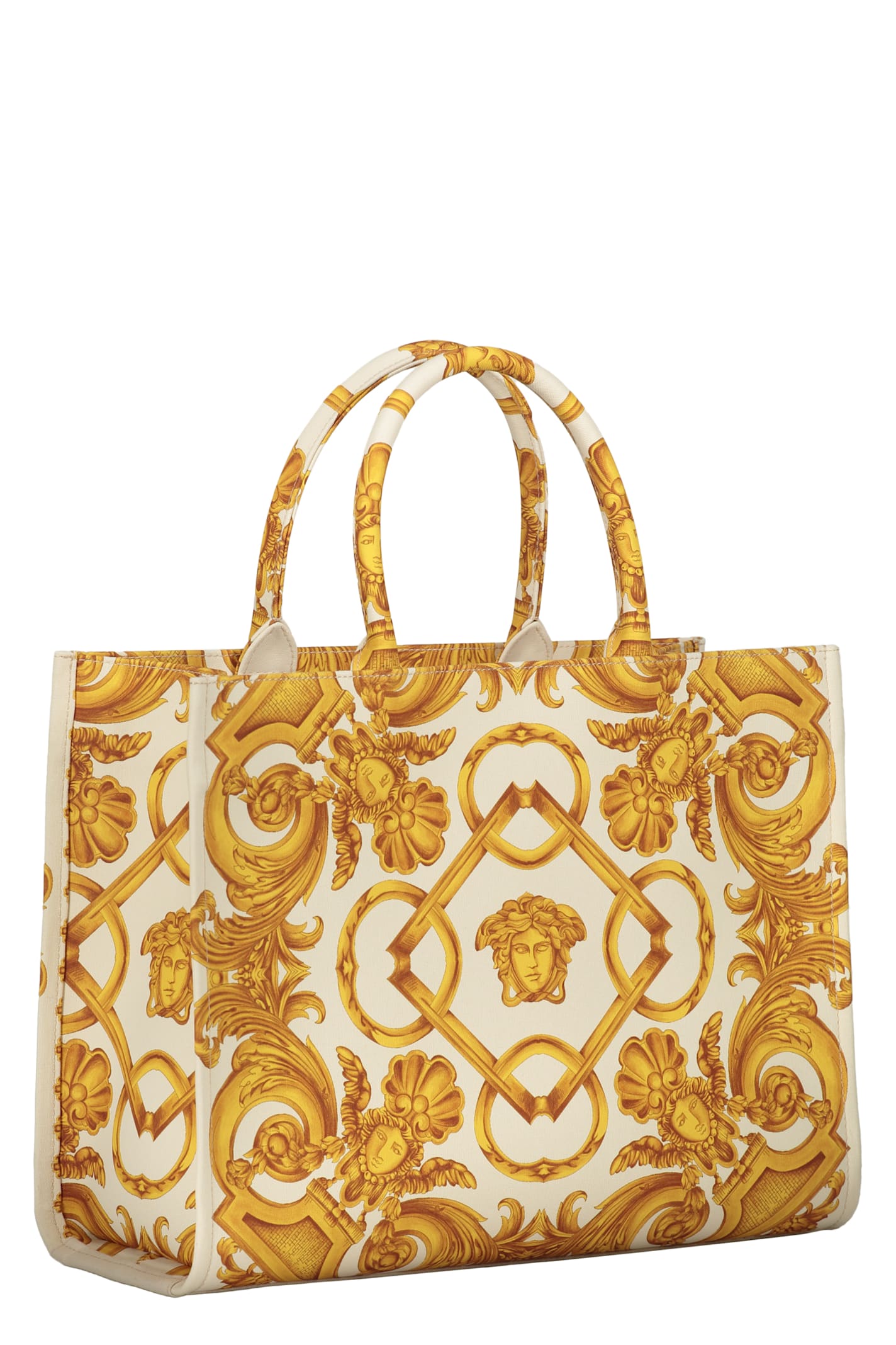 Versace Canvas Tote Bag - Ivory