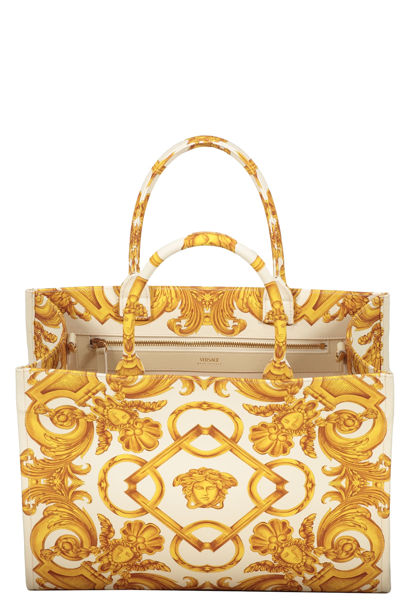 Versace Canvas Tote Bag - Ivory