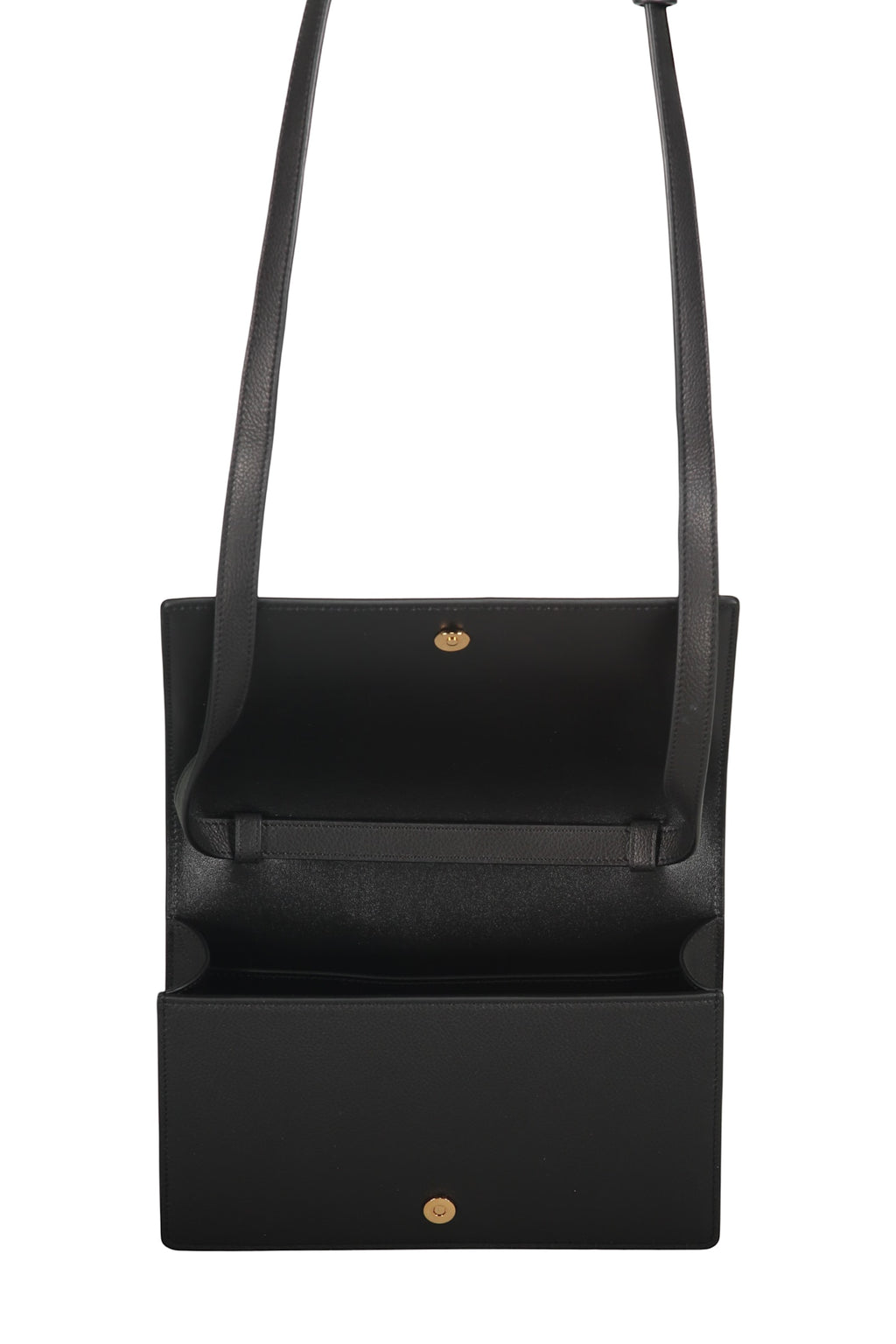 Versace Elegant Leather Shoulder Bag - Black