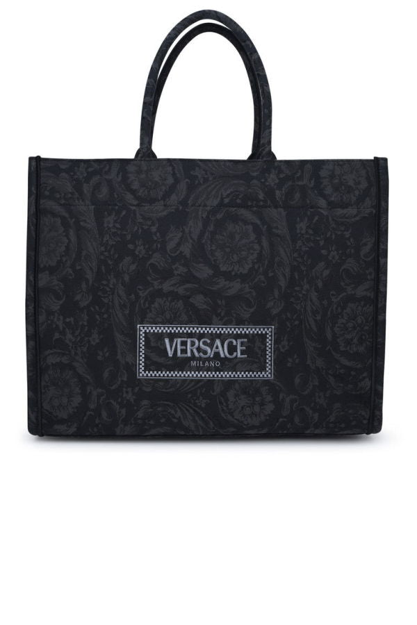 Versace Extra Large Tote Bag - Black