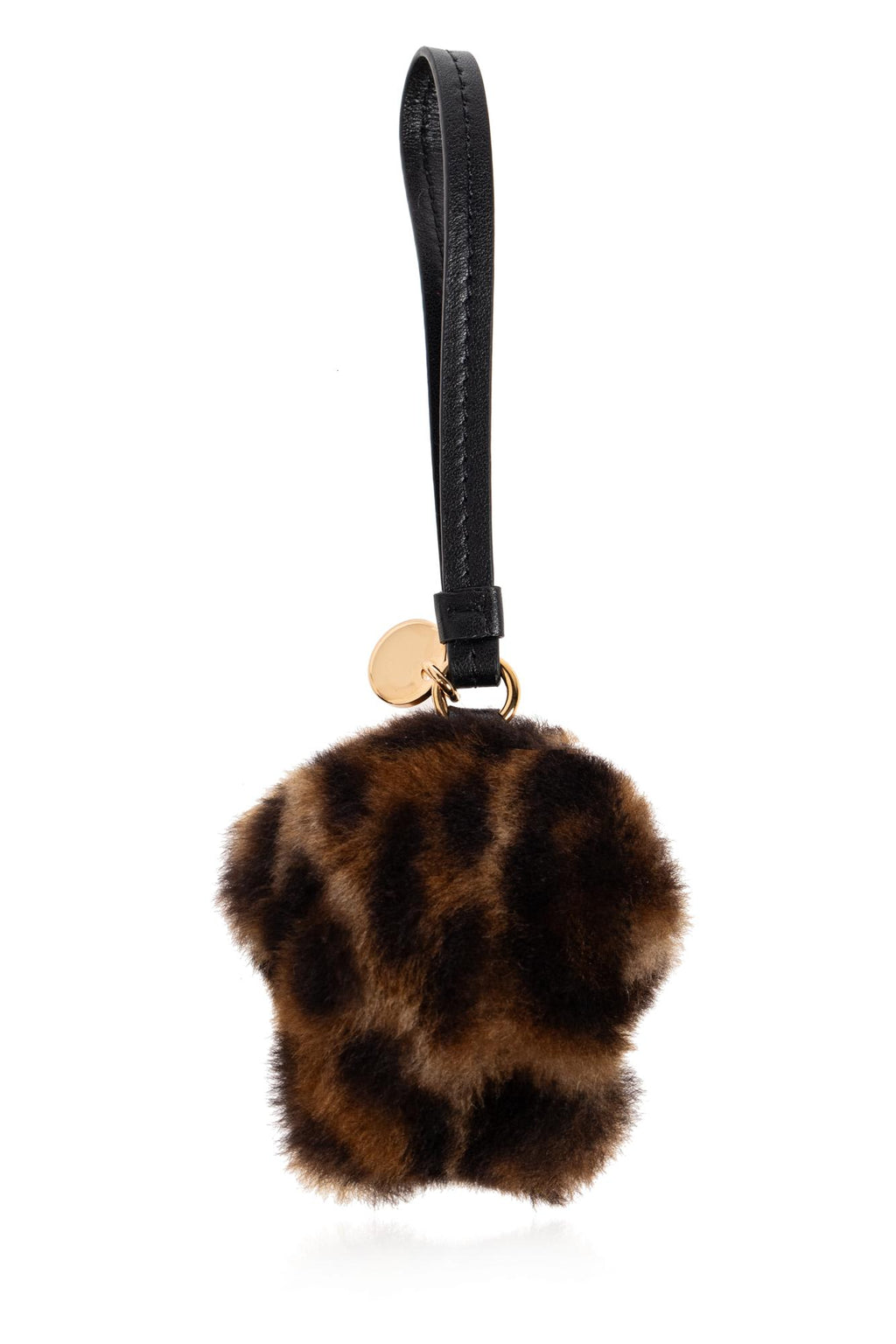 Versace Furry Bag Charm - Brown
