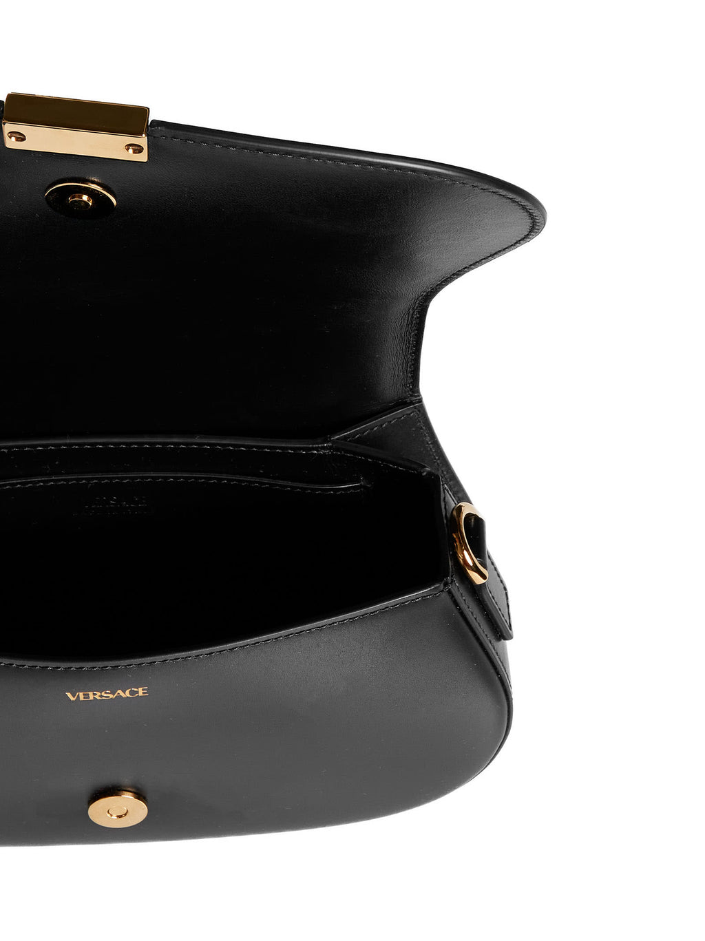 Versace Greca Goddess Shoulder Bag - Black