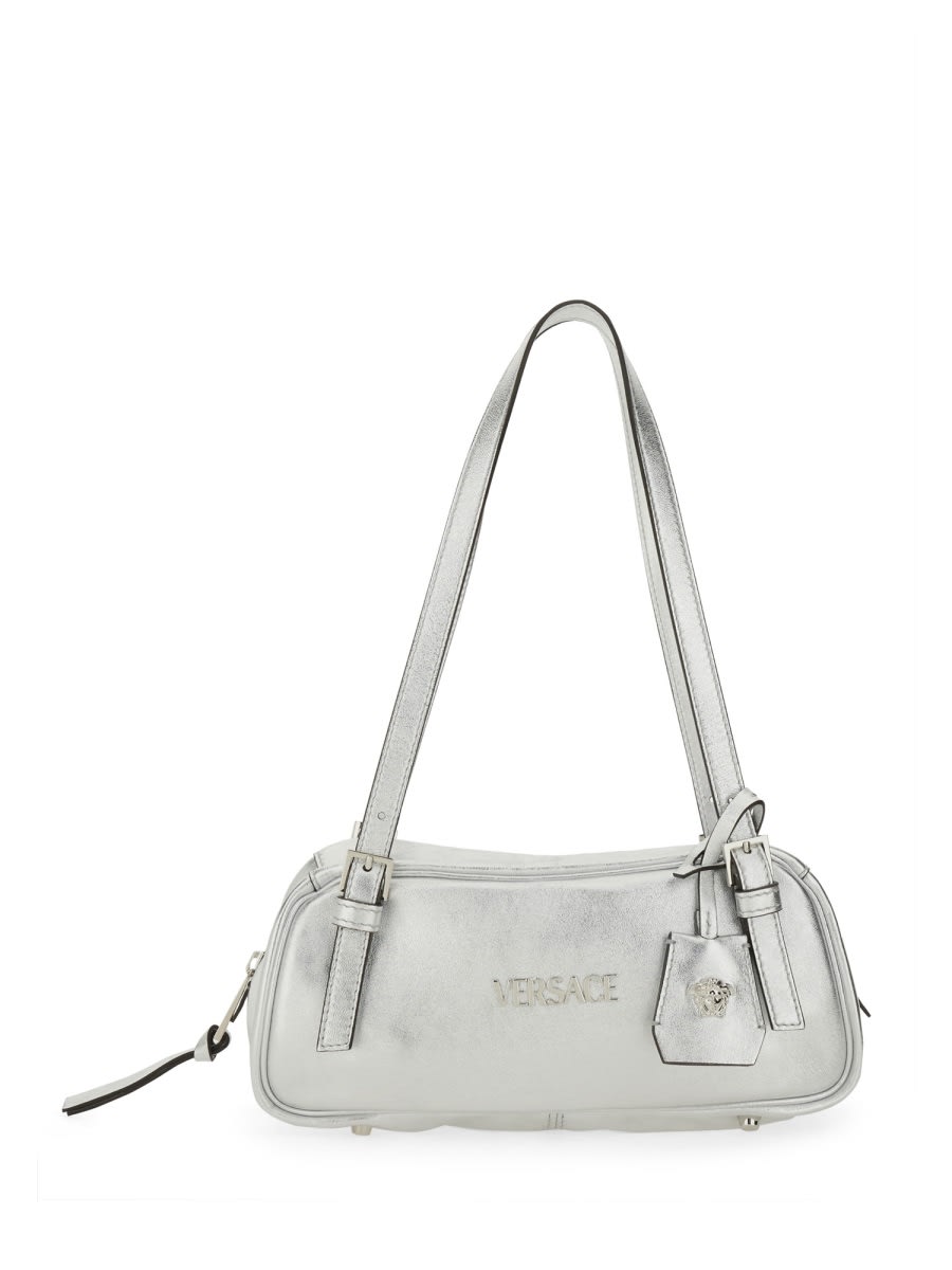 Versace Shoulder Bag Bowling Tag - Silver
