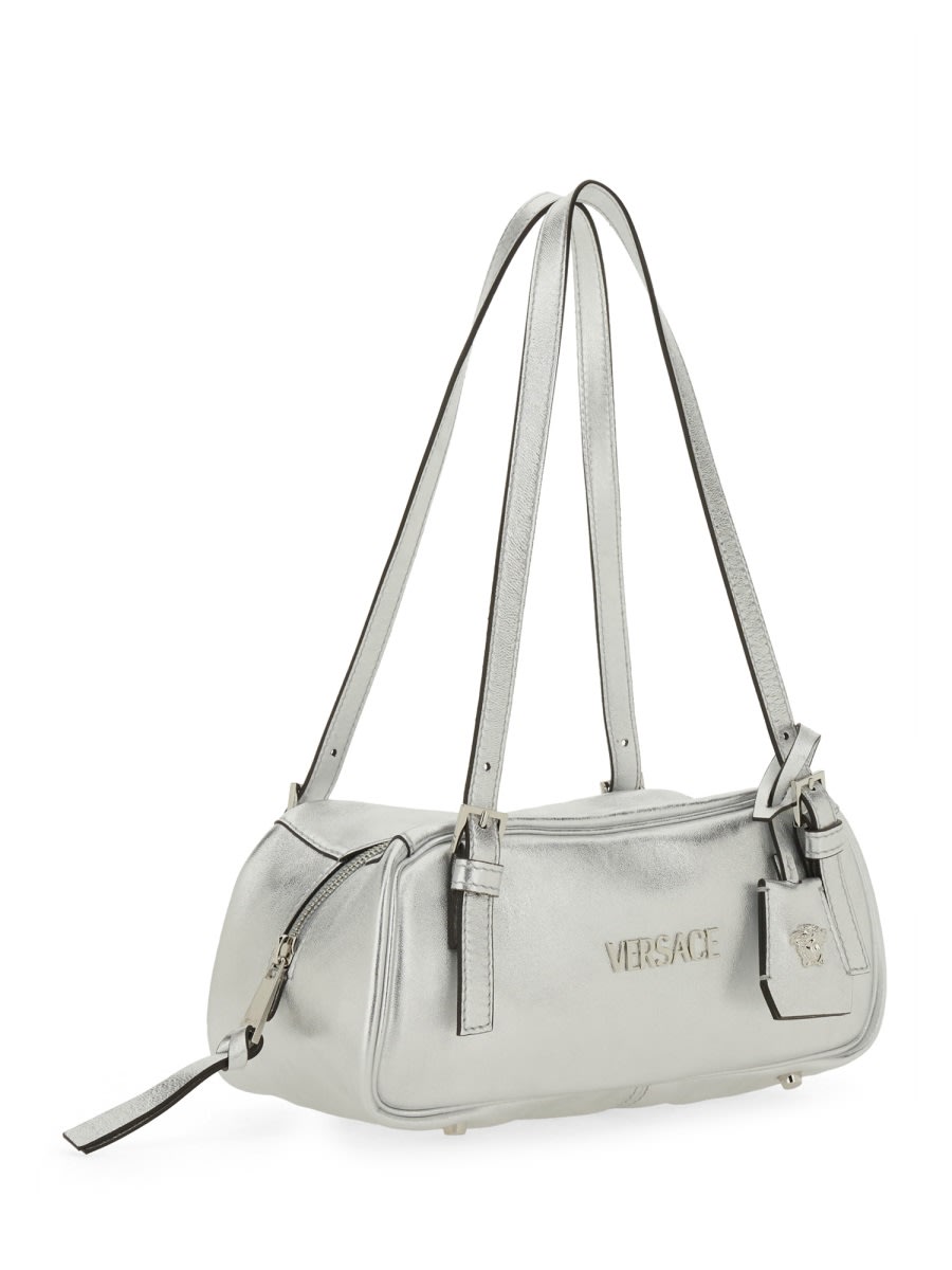 Versace Shoulder Bag Bowling Tag - Silver