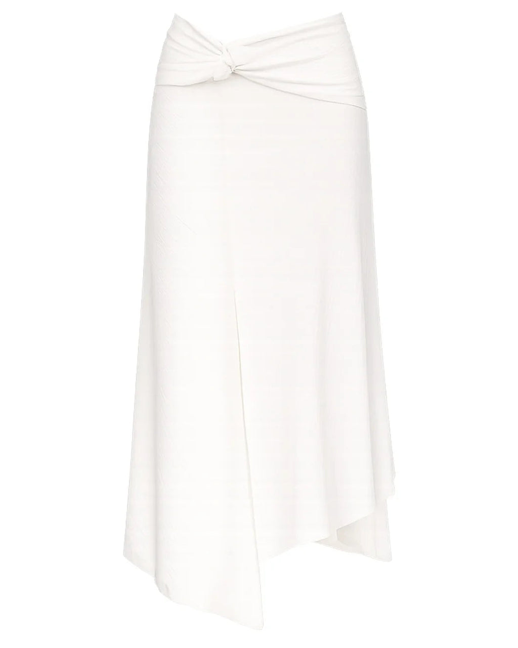 Victoria Beckham Twist Detail Midi Skirt - White
