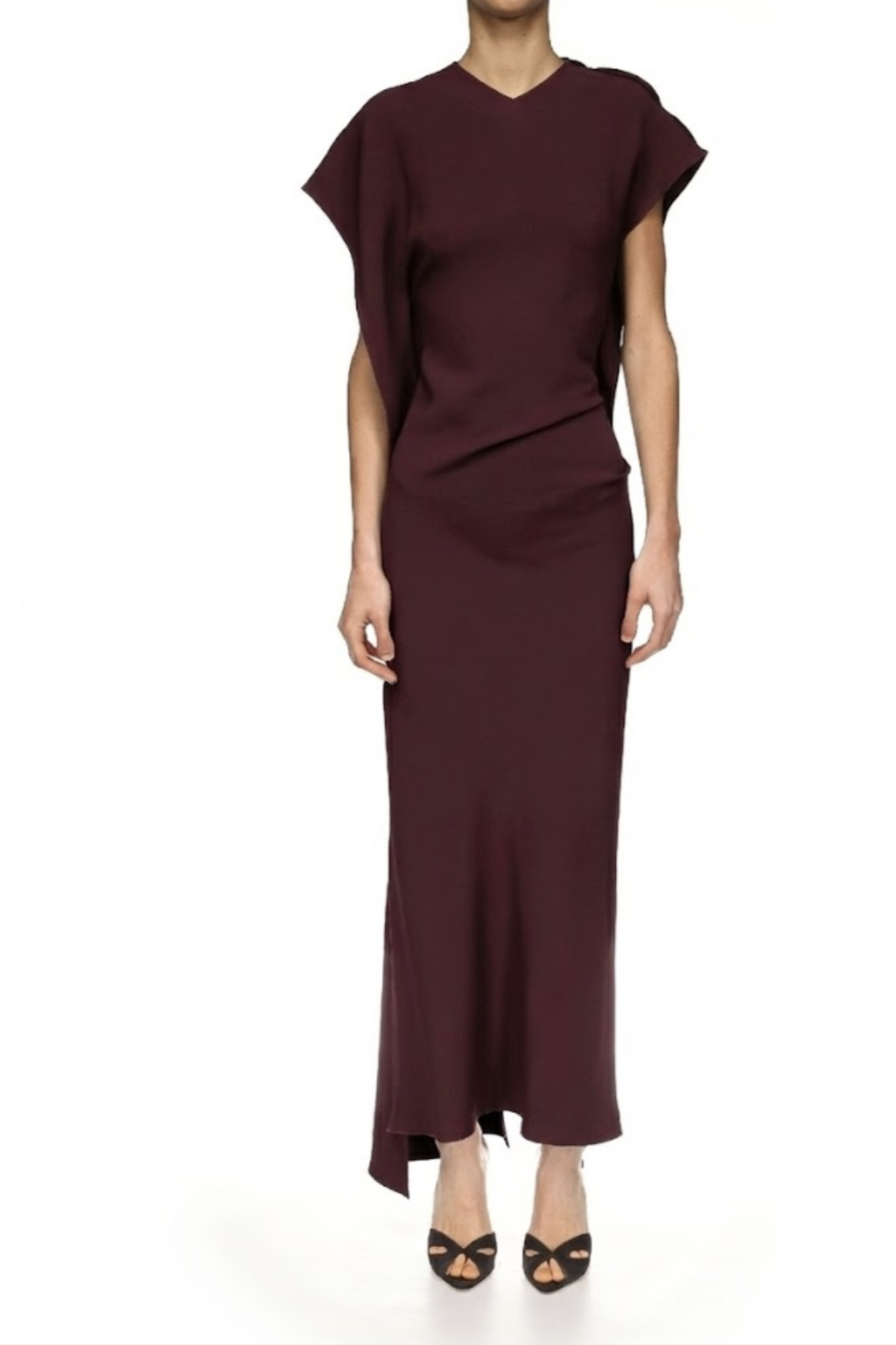 Victoria Beckham Victoria Fluid Cady Midi Dress - Cinnabar Red
