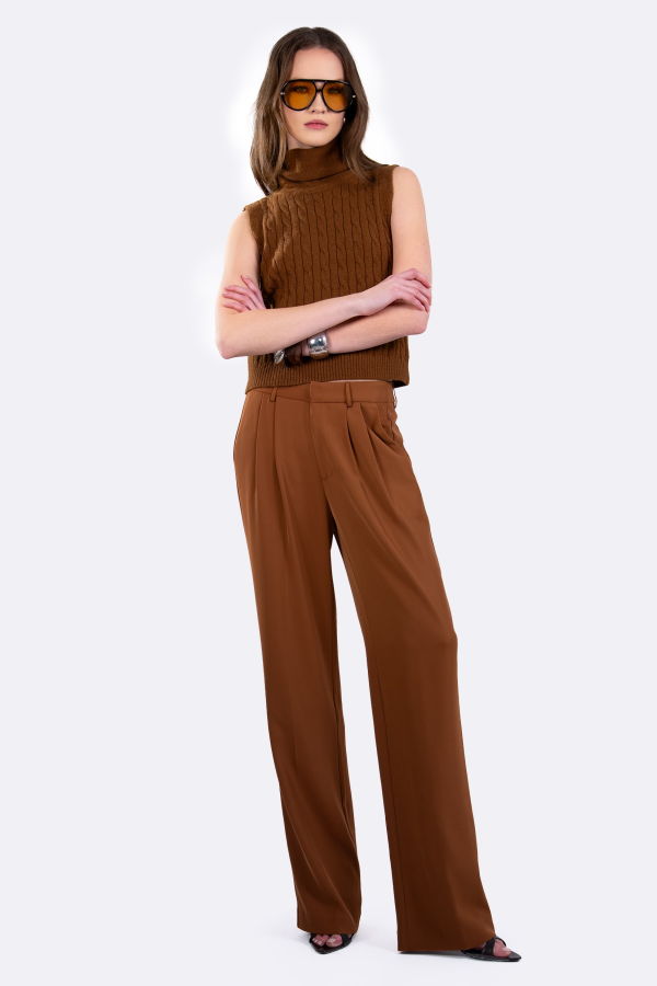 Nonchalant Label Victoria Trouser - Caramel