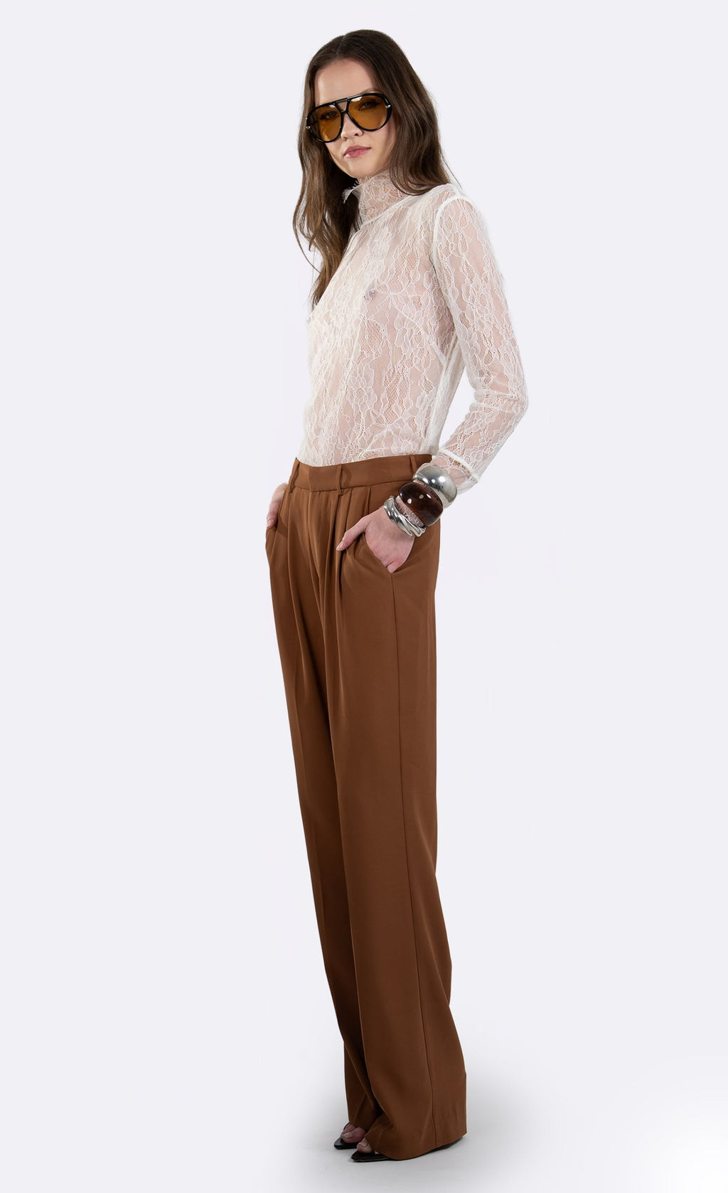 Nonchalant Label Victoria Trouser - Caramel