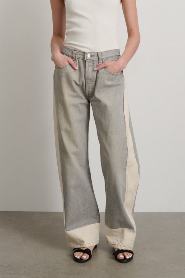 B Sides Vintage Grey Slouch Jean - Vintage Grey