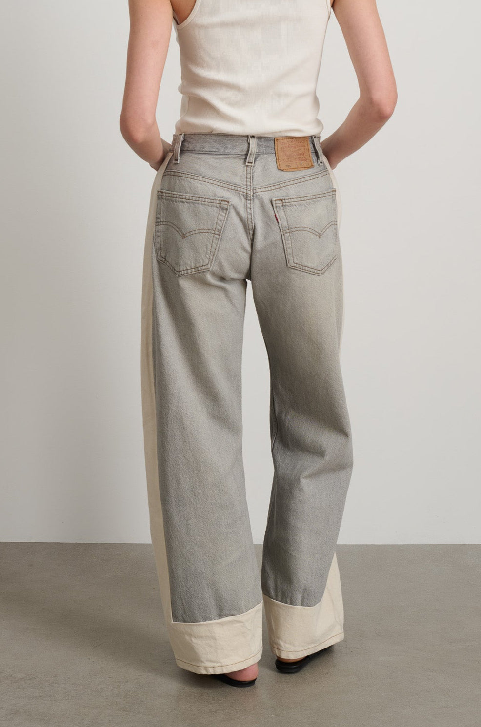 B Sides Vintage Grey Slouch Jean - Vintage Grey