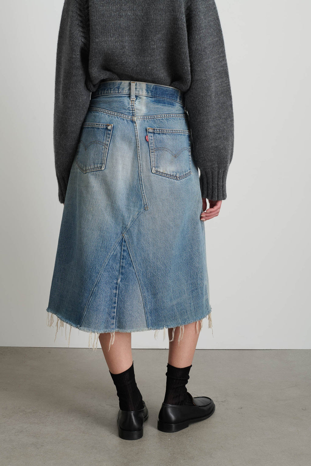 B Sides Reworked Skirt - Vintage Indigo