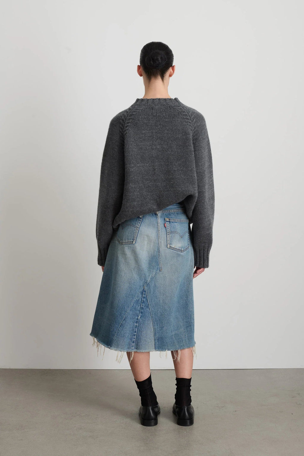 B Sides Reworked Skirt - Vintage Indigo
