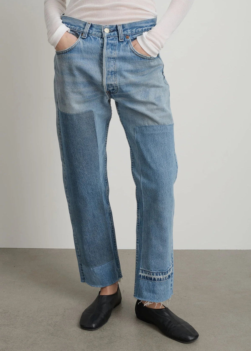 B Sides Vintage Patchwork Jean No. 2 - Vintage Indigo