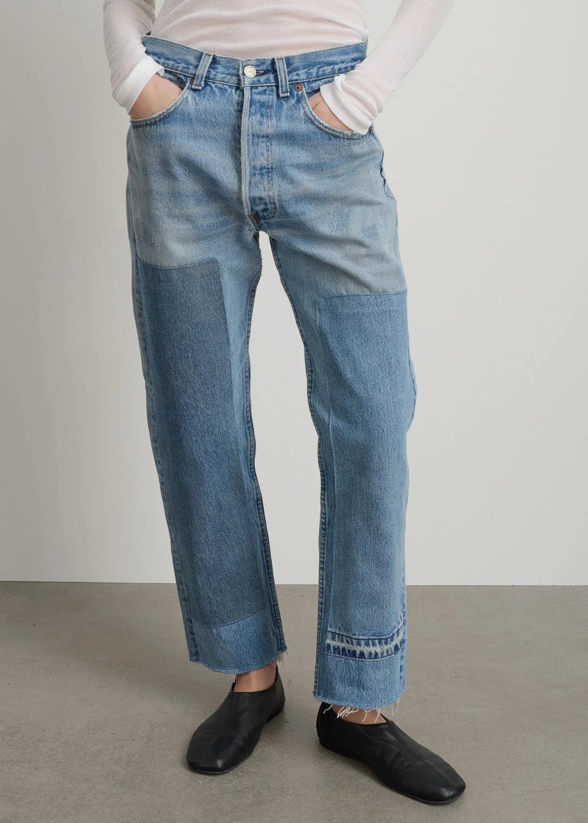 B Sides Vintage Patchwork Jean No. 2 - Vintage Indigo