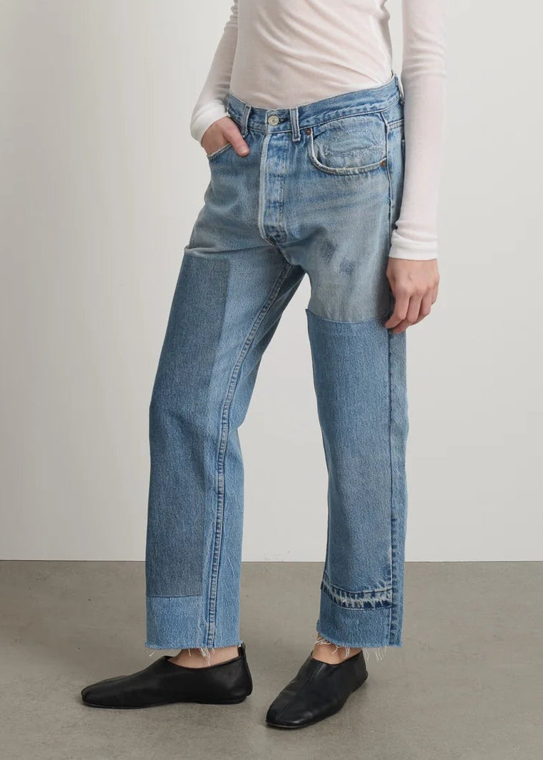 B Sides Vintage Patchwork Jean No. 2 - Vintage Indigo