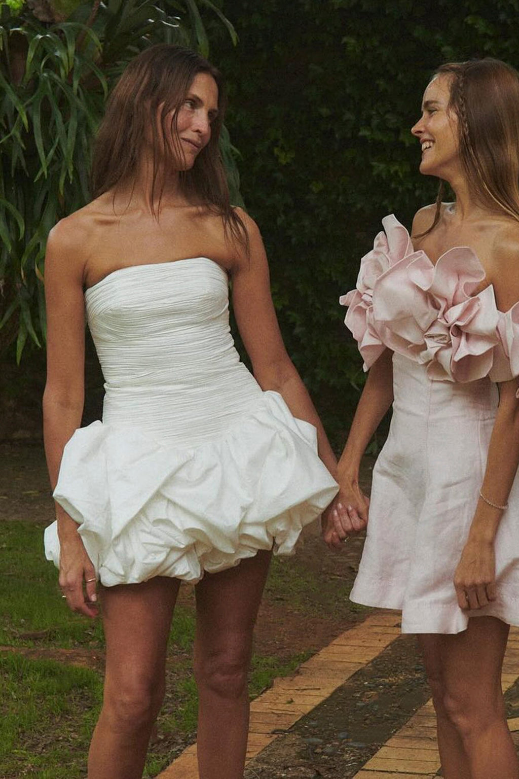 Aje Violette Bubble Hem Mini Dress