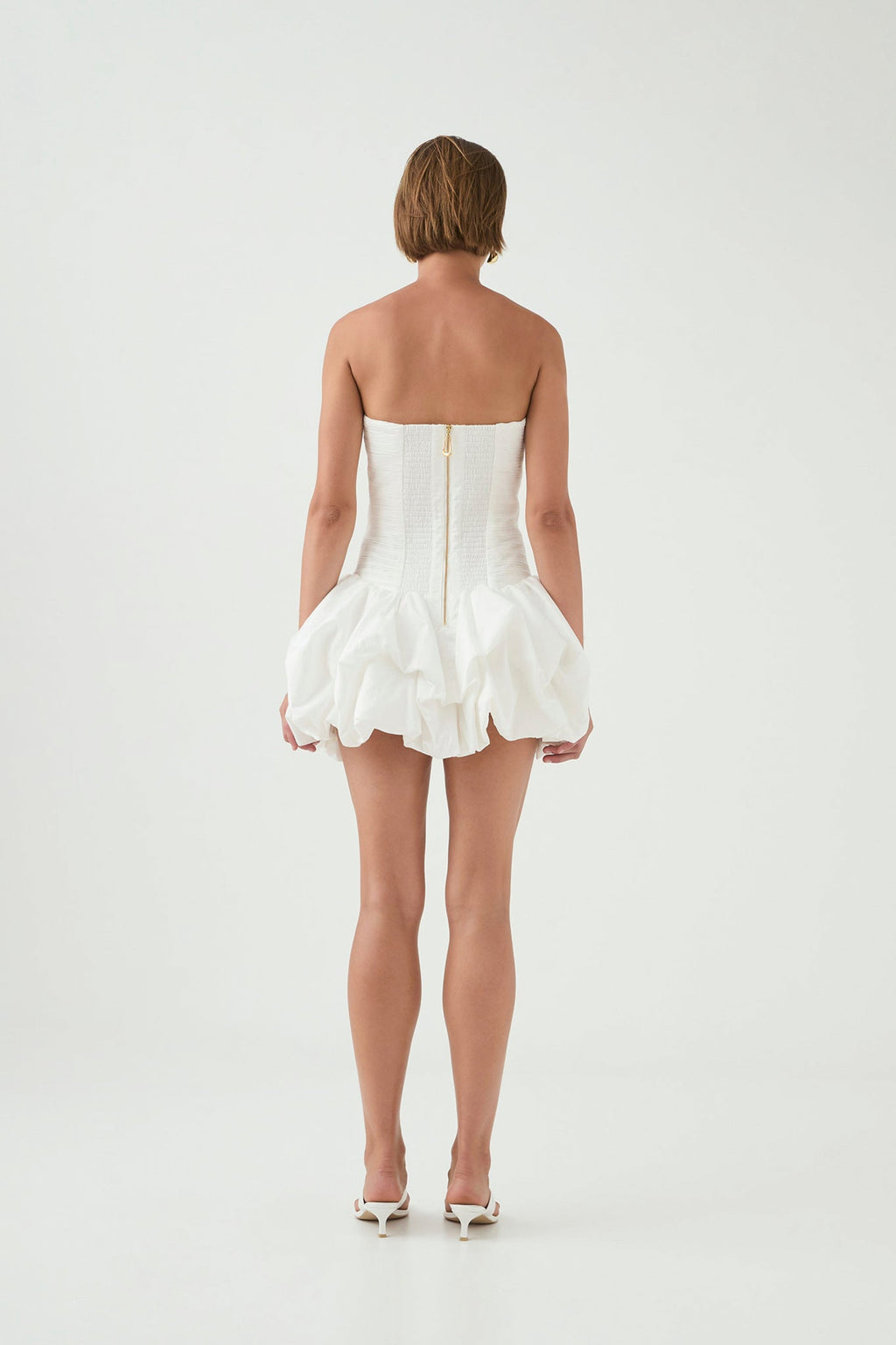 Aje Violette Bubble Hem Mini Dress